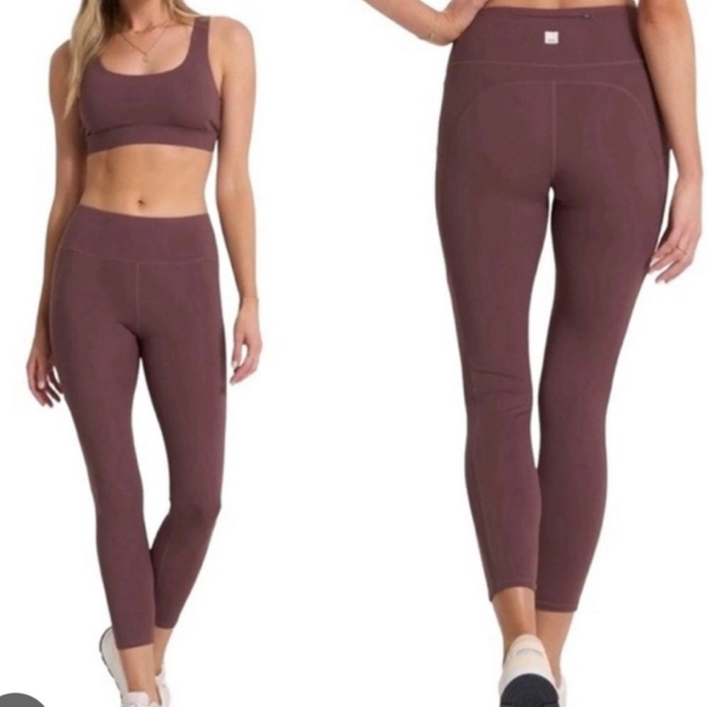 Vuori Women's High-Waisted Leggings - chestnut